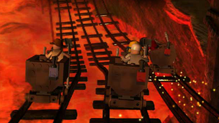 Illustration for article titled The Most Insane Minecart Levels In Video Games